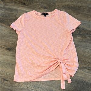 Pink Tie-Front Top